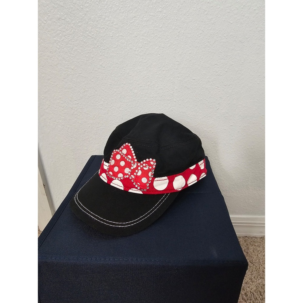 Disney Parks Minnie Mouse Women's Hat‎ with Rhinestone bow